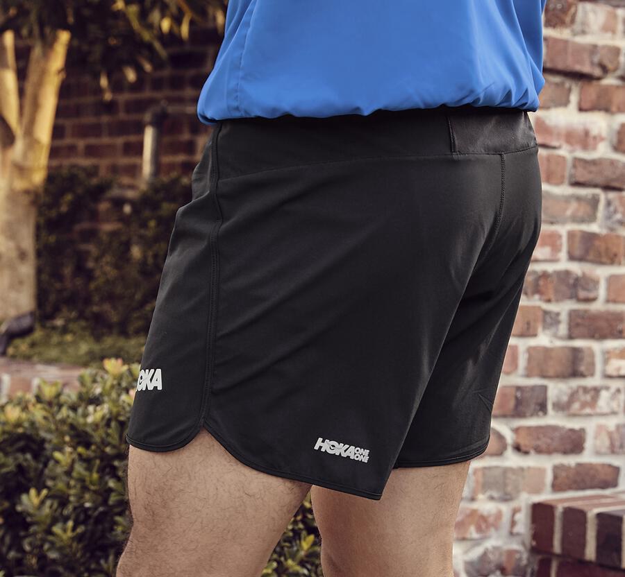 Hoka Australia One One Performance - Mens Shorts Black - PWDXV-6783